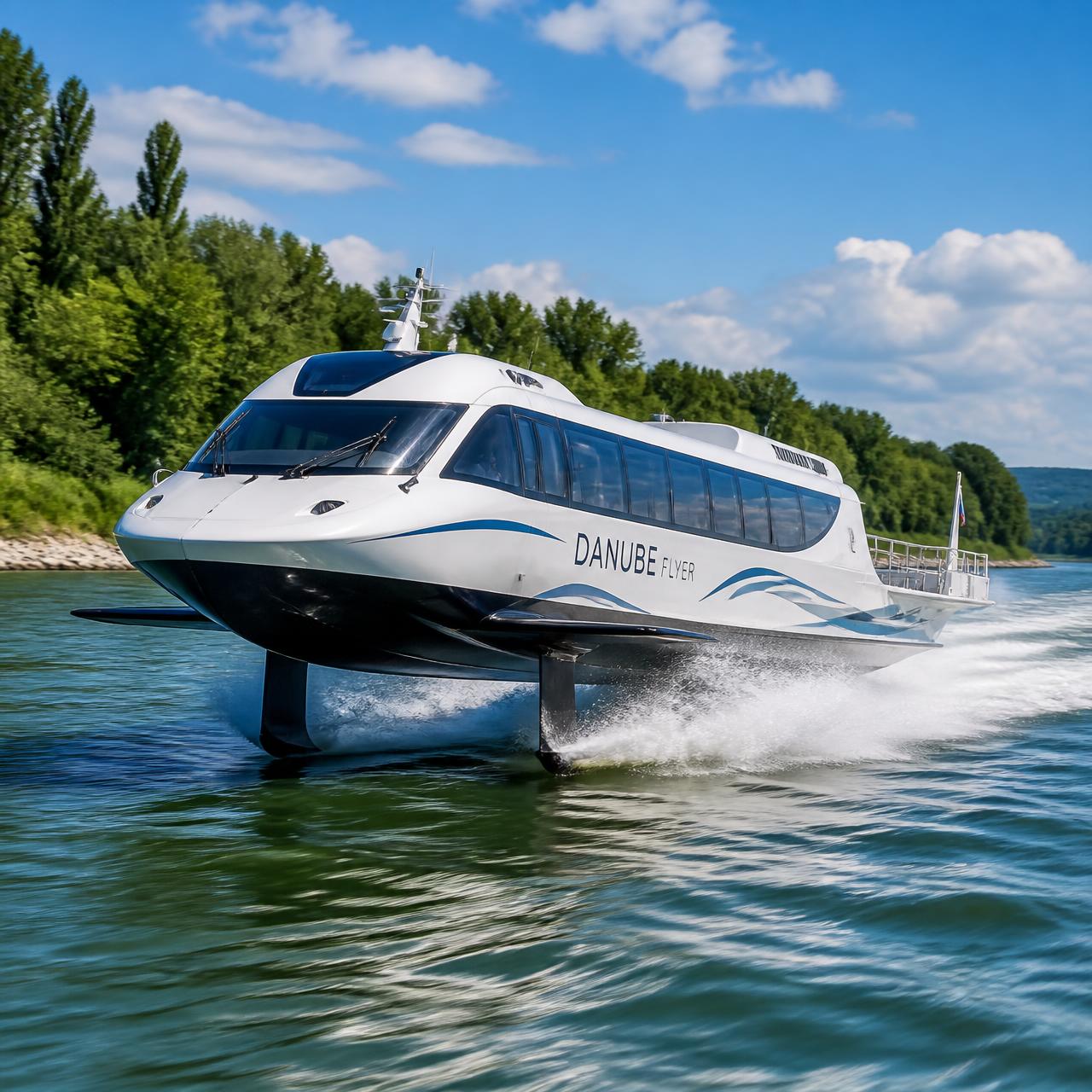 Hydrofoil to Esztergom (Bibic)
